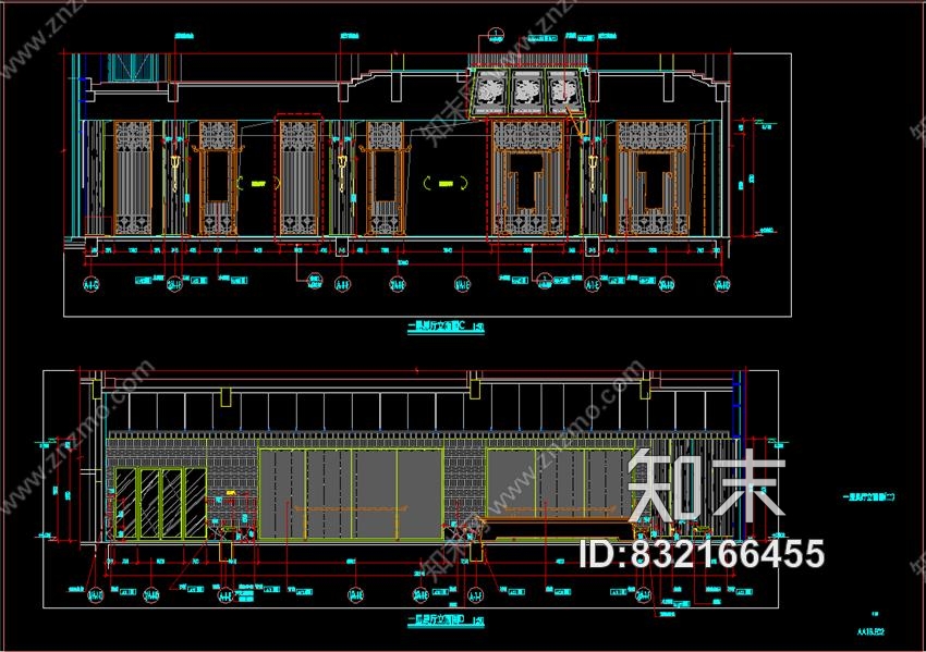 HKG特色小镇旅游街销售展示厅+新中式民宿客栈丨设计方案+效果图+CAD施工图施工图下载【ID:832166455】