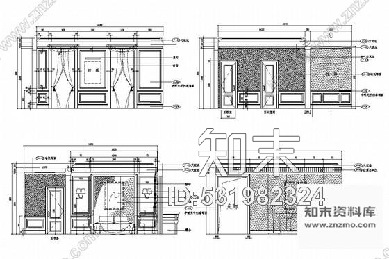 施工图简约欧式风格双层高尔夫球会所别墅含实景照片施工图下载【ID:531982324】