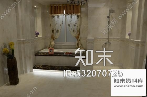施工图哈尔滨特色欧式风格陶瓷专卖店装修图含实景cad施工图下载【ID:532070725】
