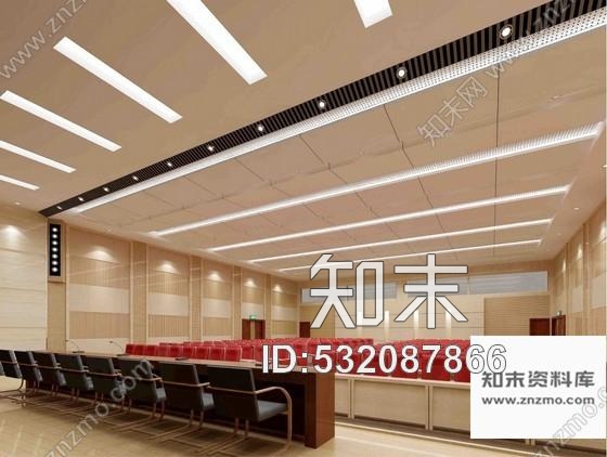 施工图372平方大会议室装修图含效果cad施工图下载【ID:532087866】