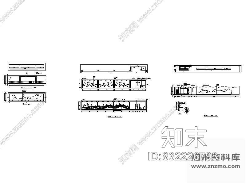 图块/节点滑冰冲浪区立面图cad施工图下载【ID:832226793】