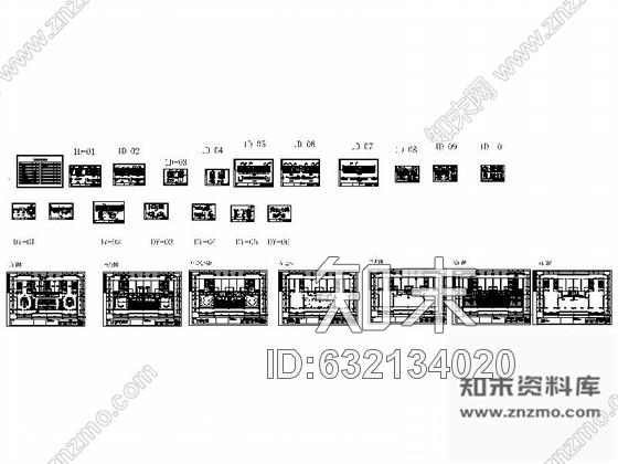 施工图中山现代设计风格多功能健身会所施工图cad施工图下载【ID:632134020】