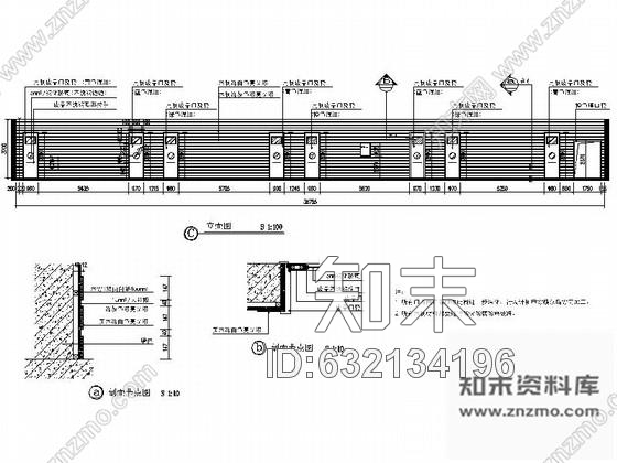 施工图北京阳光童趣幼儿园画廊室内装修CAD施工图含效果图cad施工图下载【ID:632134196】