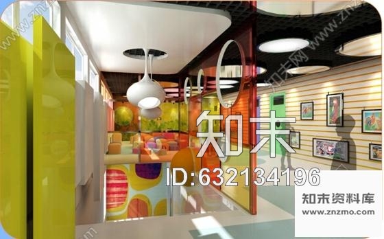 施工图北京阳光童趣幼儿园画廊室内装修CAD施工图含效果图cad施工图下载【ID:632134196】