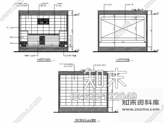 施工图江苏某购物广场星级影院室内装修竣工图cad施工图下载【ID:632122049】