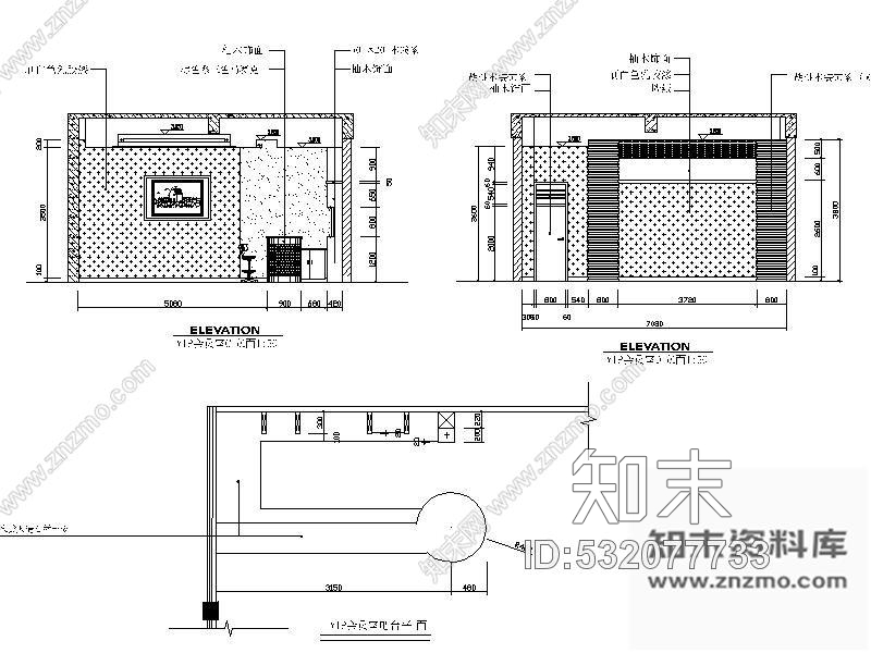 施工图毕业设计售楼处装修图cad施工图下载【ID:532077733】