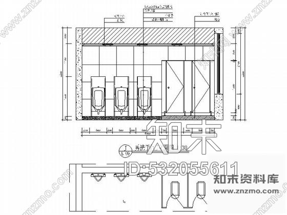 施工图酒店公共卫生间室内装修图含效果施工图下载【ID:532055611】