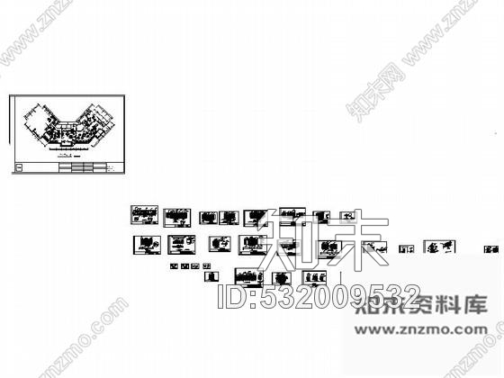 施工图安徽某时尚餐厅室内装修图cad施工图下载【ID:532009532】