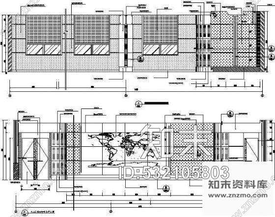 施工图某职工培训中心CAD装修图cad施工图下载【ID:532105803】