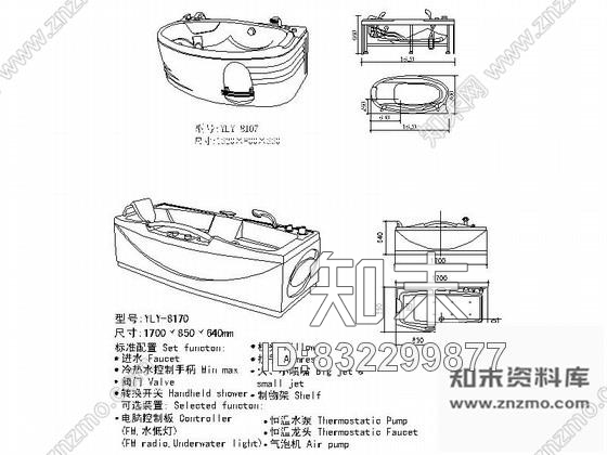 图块/节点时尚品牌卫浴五金平立面透视图CAD图块下载施工图下载【ID:832299877】