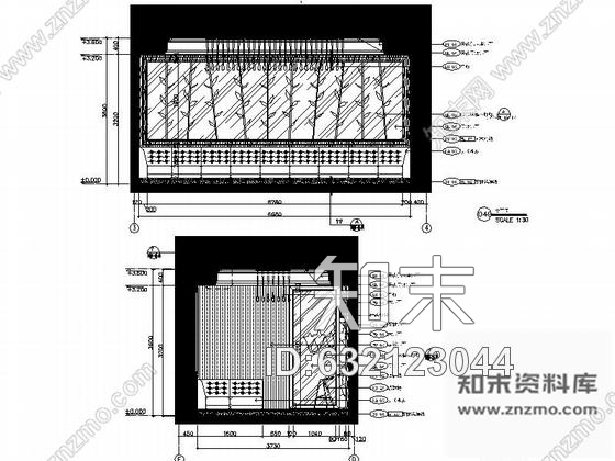 施工图厦门某豪会所现代风格KTV室内装修施工图含效果cad施工图下载【ID:632123044】