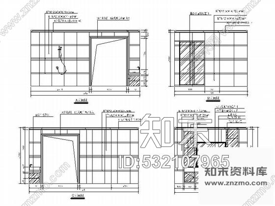 施工图广东某豪华陶瓷展厅室内装修施工图cad施工图下载【ID:532107965】