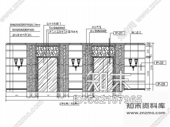 施工图广东某豪华陶瓷展厅室内装修施工图cad施工图下载【ID:532107965】