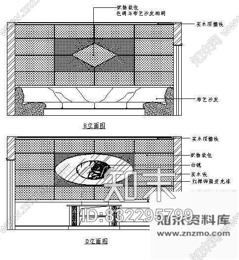 图块/节点KTV包房空间cad施工图下载【ID:832295799】