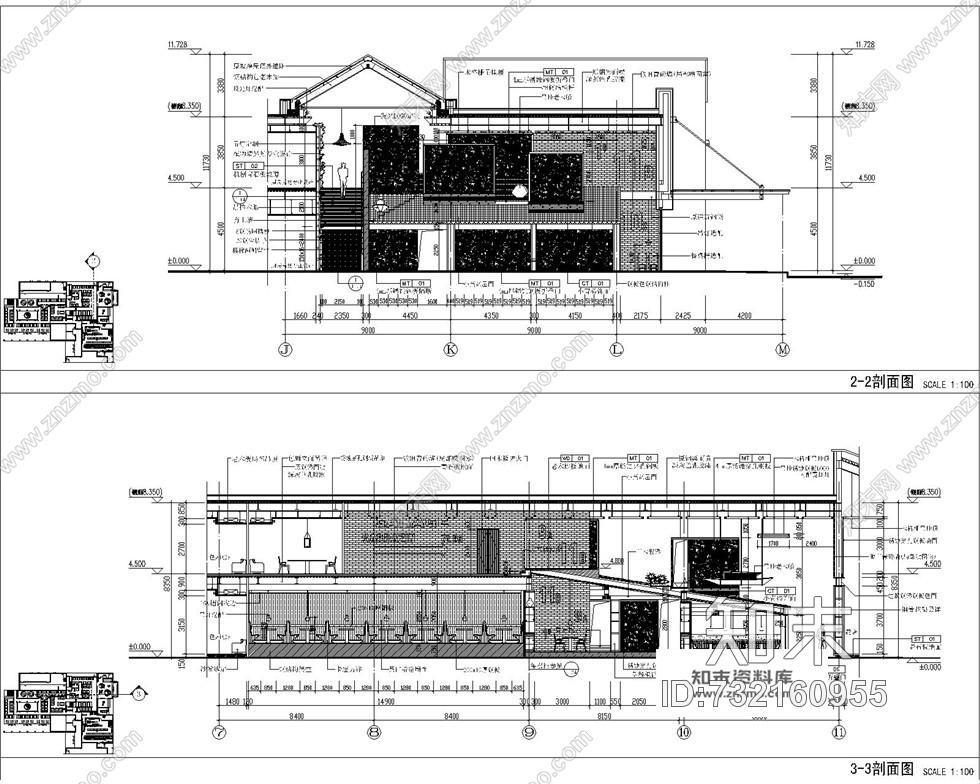 西溪天堂外婆家中餐馆室内装饰施工图全套效果图+施工图施工图下载【ID:732160955】