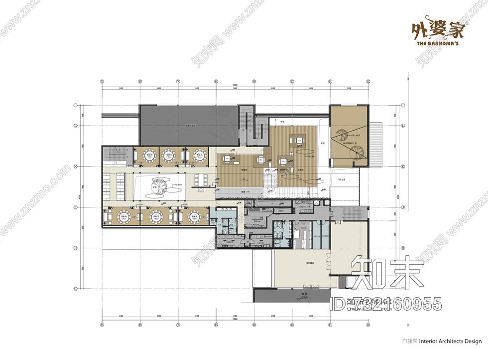 西溪天堂外婆家中餐馆室内装饰施工图全套效果图+施工图施工图下载【ID:732160955】