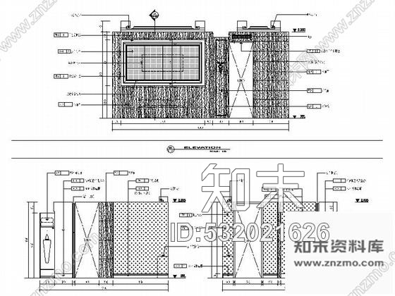 施工图江苏中国AAA度假村宾馆室内装修CAD施工图含效果cad施工图下载【ID:532021626】