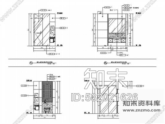 施工图江苏中国AAA度假村宾馆室内装修CAD施工图含效果cad施工图下载【ID:532021626】