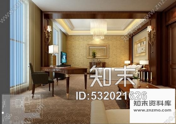 施工图江苏中国AAA度假村宾馆室内装修CAD施工图含效果cad施工图下载【ID:532021626】