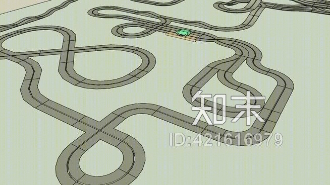赛车跑道(需要简图2)su模型下载