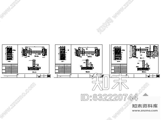 图块/节点别墅各房门详图cad施工图下载【ID:832220744】