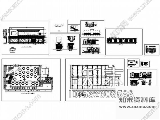 湘水人家连锁店装修设计图cad施工图下载【ID:532008588】