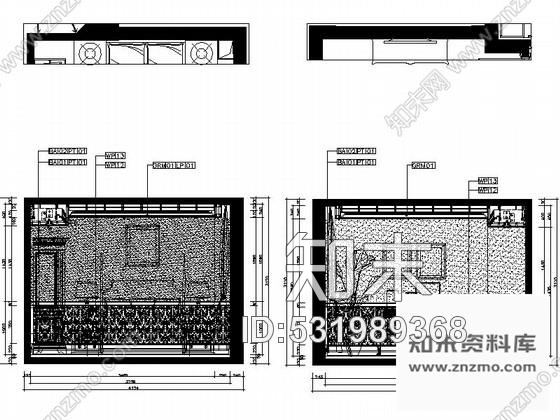 施工图浙江三层双拼别墅室内装修图cad施工图下载【ID:531989368】