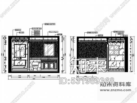 施工图浙江三层双拼别墅室内装修图cad施工图下载【ID:531989368】