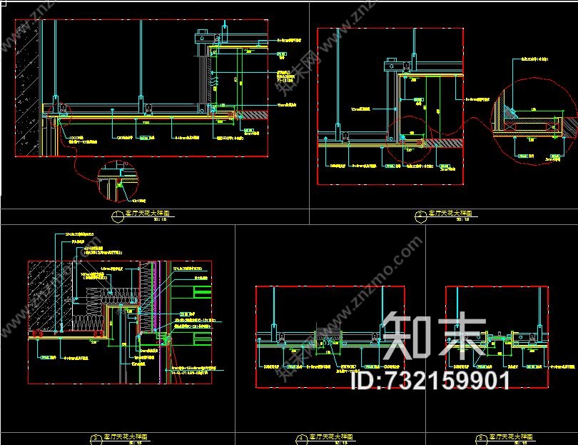 SCDA&amp;如恩华润公寓样板间D户型效果图&amp;施工图&amp;物料表271Mcad施工图下载【ID:732159901】