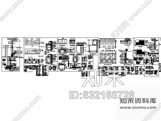 图块/节点超全固定家具及活动家具节点详图CAD图块下载cad施工图下载【ID:832168728】