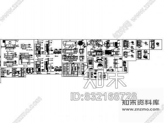 图块/节点超全固定家具及活动家具节点详图CAD图块下载cad施工图下载【ID:832168728】