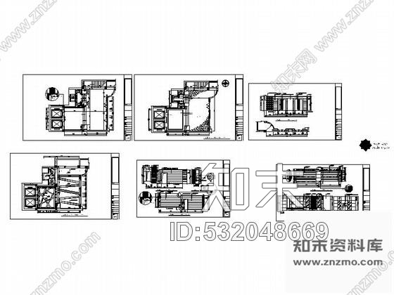 施工图酒店电梯过厅装修图cad施工图下载【ID:532048669】