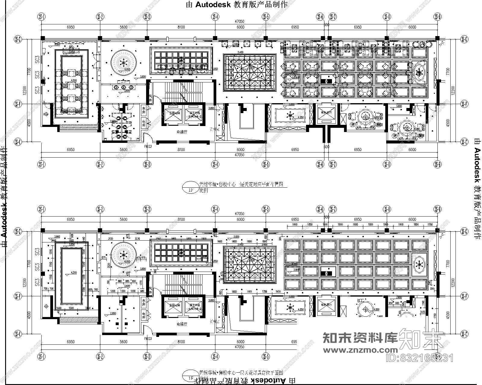 锦绣华城售楼中心装修cad施工图含效果图施工图下载【ID:832165231】