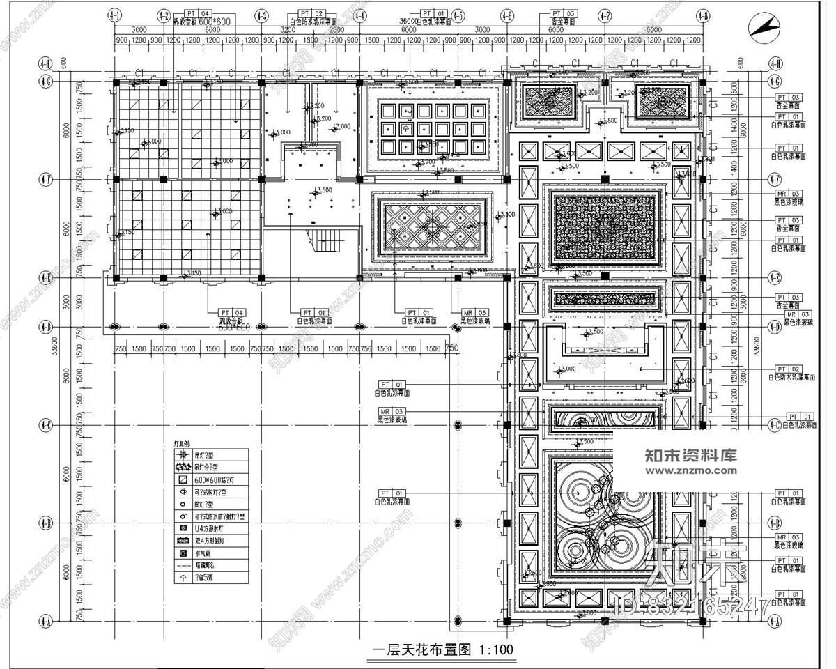 蓝岸香舍售楼处精装修施工图含效果图cad施工图下载【ID:832165247】