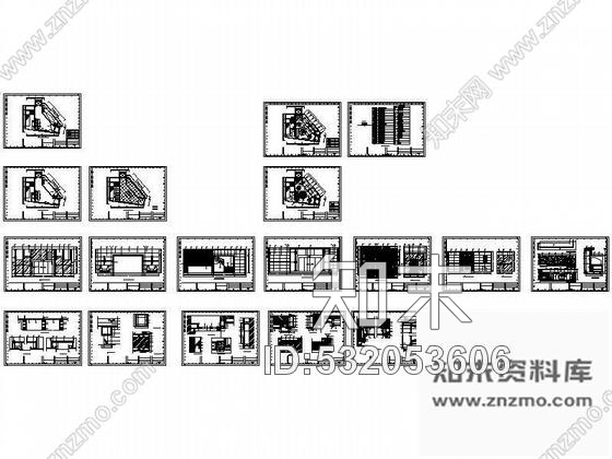 某宾馆大厅设计施工图施工图下载【ID:532053606】