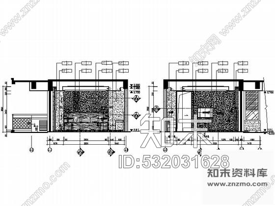 施工图海南滨海新区新中式风格客房装修施工图含效果施工图下载【ID:532031628】