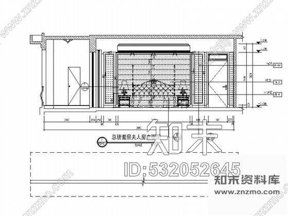 施工图天津豪华酒店套房夫人房装修图cad施工图下载【ID:532052645】