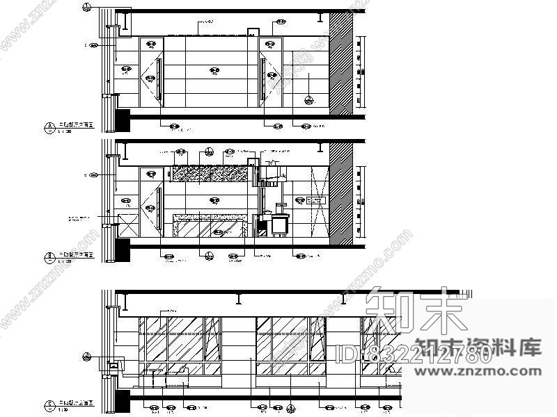 图块/节点北京某自助餐厅立面图cad施工图下载【ID:832212780】