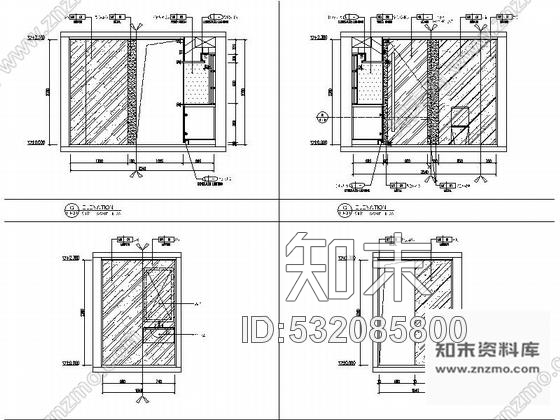 施工图贵州精品LOFT办公样板间室内装饰设计CAD图含效果施工图下载【ID:532085800】