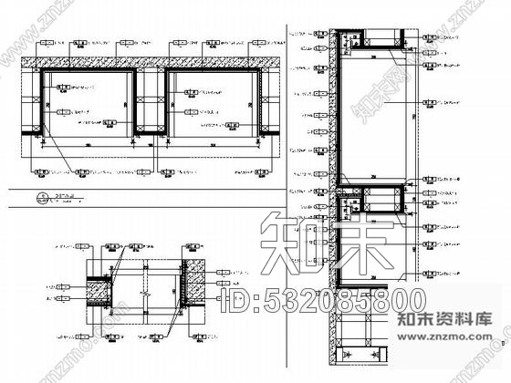 施工图贵州精品LOFT办公样板间室内装饰设计CAD图含效果施工图下载【ID:532085800】