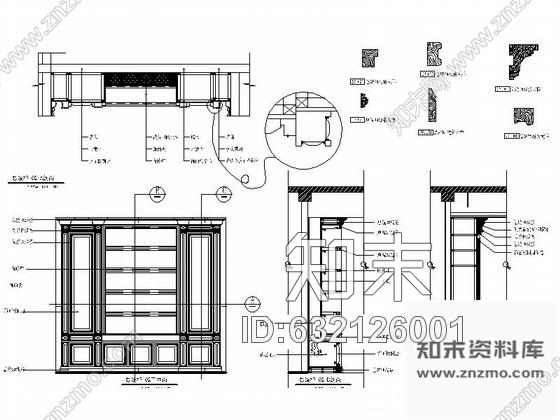 施工图福建某豪华KTV总统包房室内装修施工图cad施工图下载【ID:632126001】