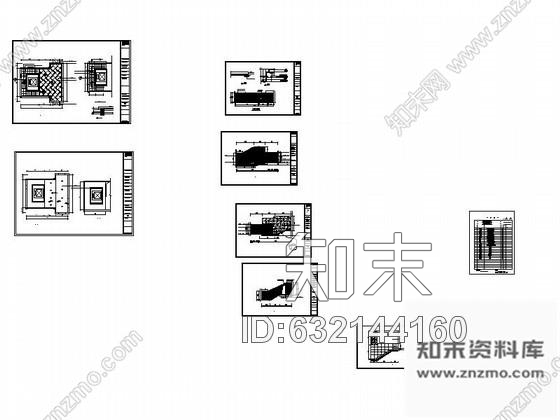 施工图某电梯厅室内装修图cad施工图下载【ID:632144160】