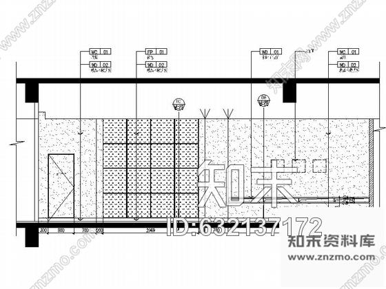 施工图原创现代风格文体中心室内装修图cad施工图下载【ID:632137172】