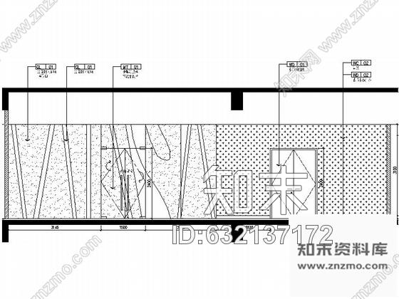 施工图原创现代风格文体中心室内装修图cad施工图下载【ID:632137172】