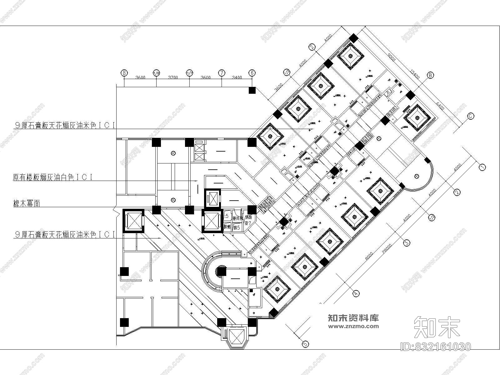 某酒楼棋牌室装修施工图施工图下载【ID:832161030】