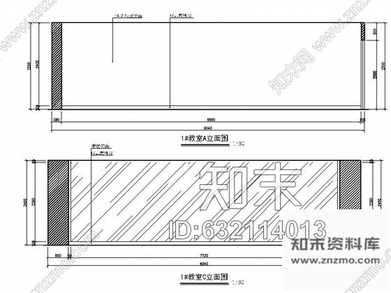 施工图宁波某中式风格瑜伽会所室内装修施工图含效果施工图下载【ID:632114013】