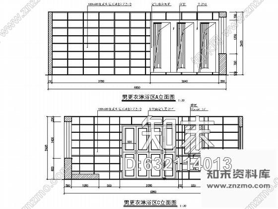 施工图宁波某中式风格瑜伽会所室内装修施工图含效果施工图下载【ID:632114013】