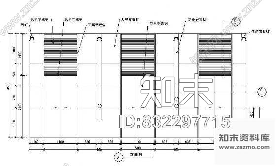 电梯间cad施工图下载【ID:832297715】