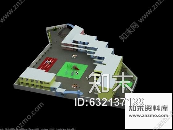 施工图学生作品时尚现代幼儿园室内装修施工图含效果cad施工图下载【ID:632137139】