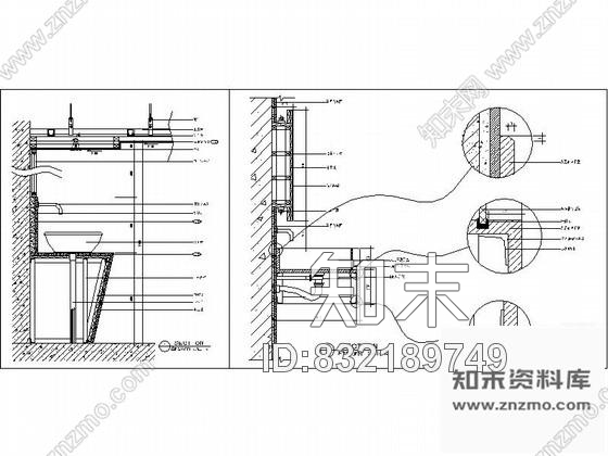 图块/节点盥洗室详图施工图下载【ID:832189749】